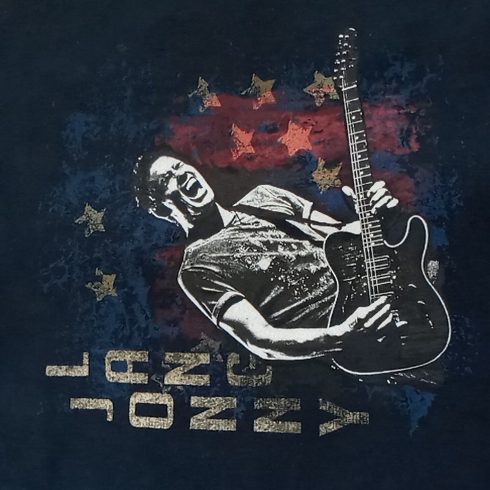 Jonny Lang "Music Sounds Better Live" T-Shirt With Toured Cities Size 2XL Black